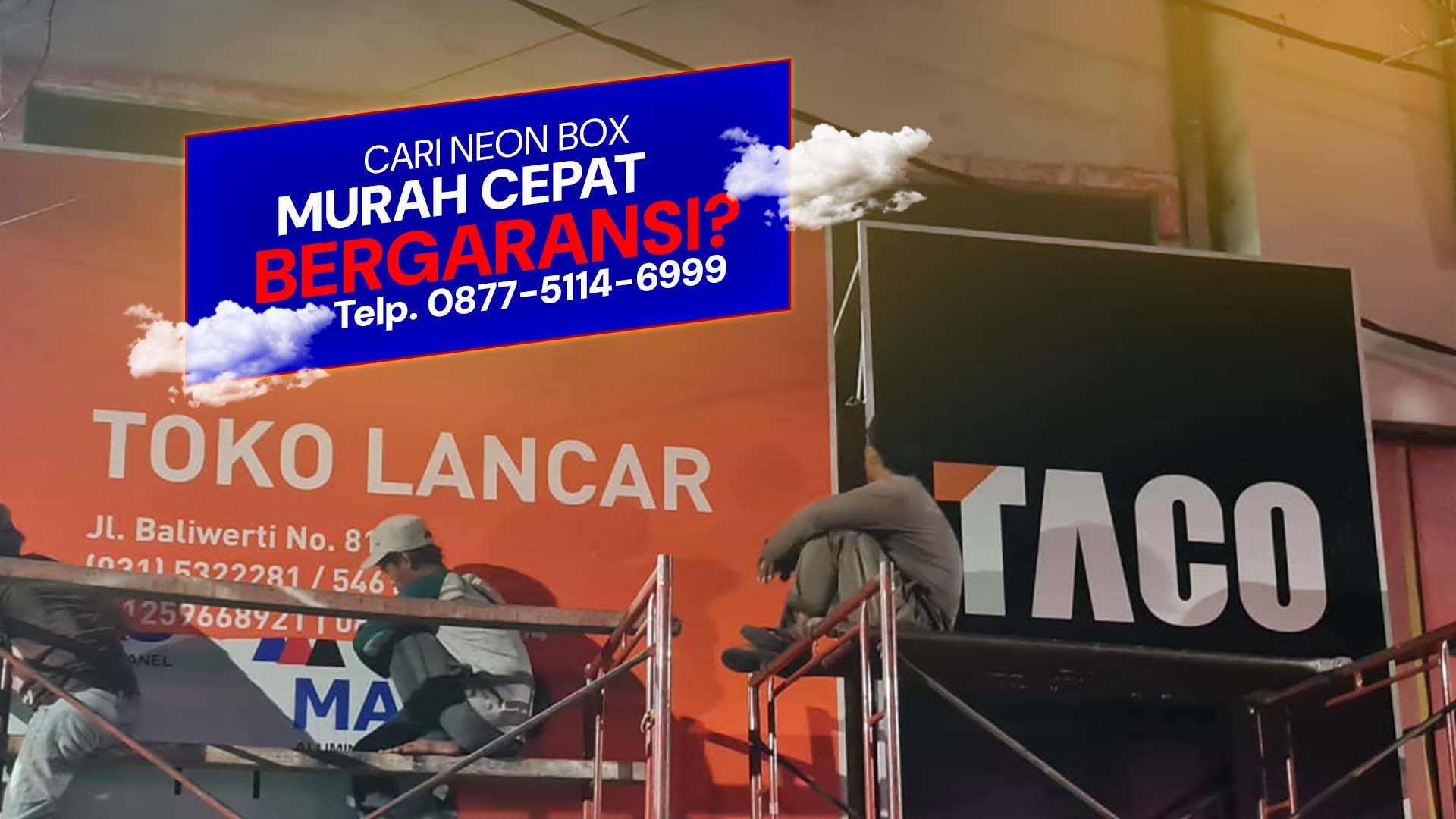 Jasa Neon Box Termurah di Surabaya